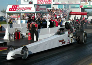 Spencer Massey Pro Fuel Dragster launching