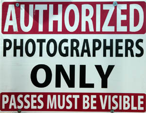 Authorized Photographers Only