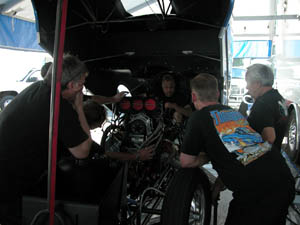 Roland Leong with Clint Thompson Nitro Funny Car