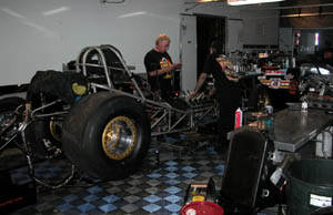 Funny Car pit area