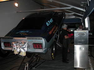 Clint Thompson Nitro Funny Car pit area