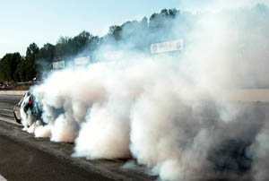 Funny Car burnout